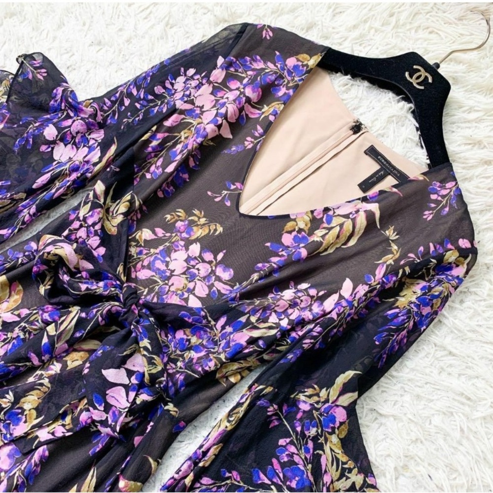 BCBGMaxazria Boho Floral Gown